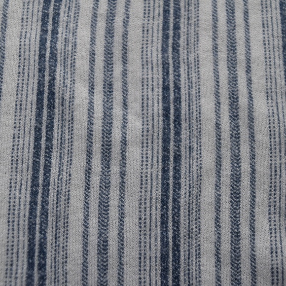 Time and Tru Blue Stripe Off Shoulder Peasant Top - Picture 5 of 5